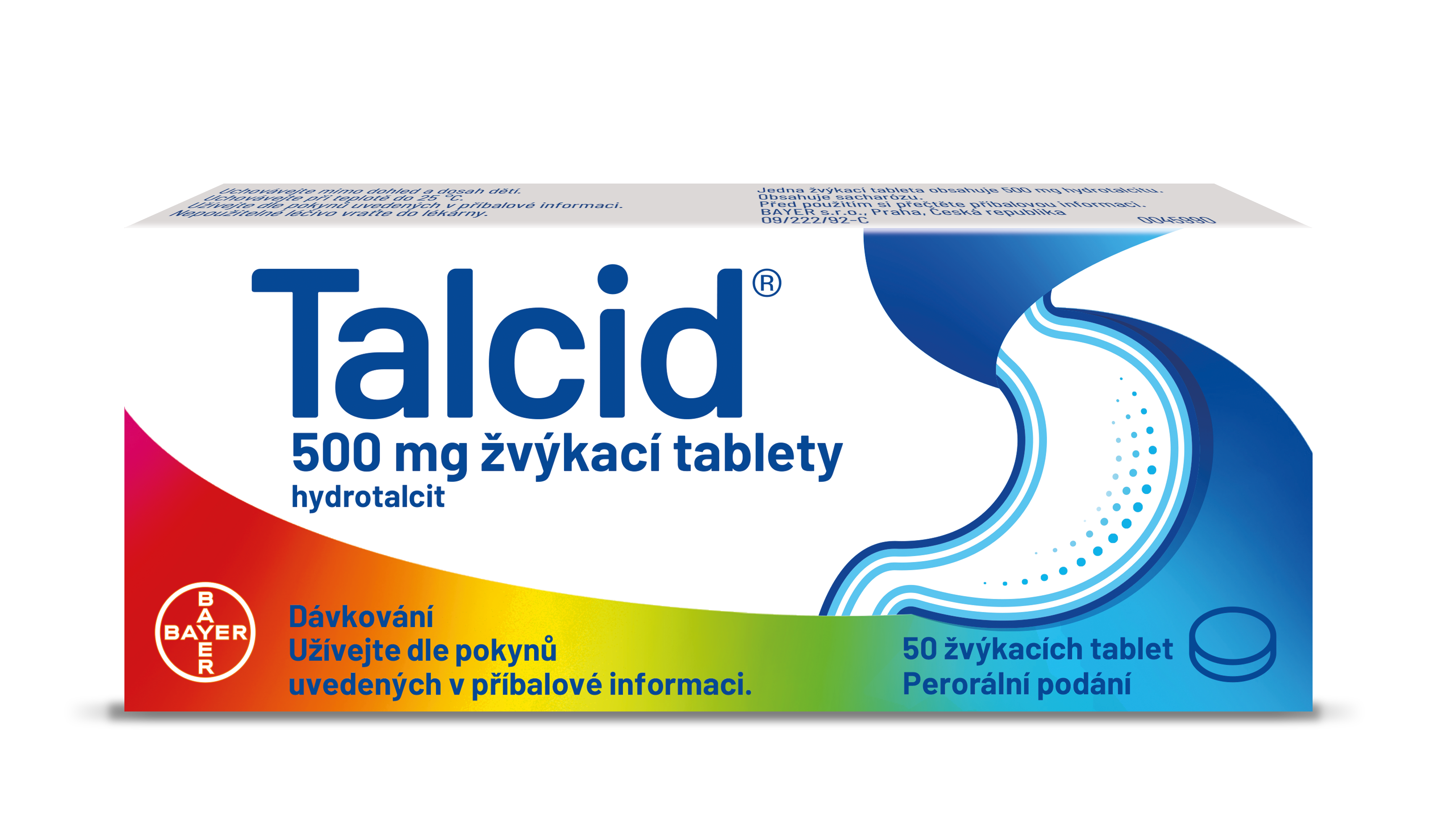 TALCID Žvýkací tablety 500mg 50 tablet