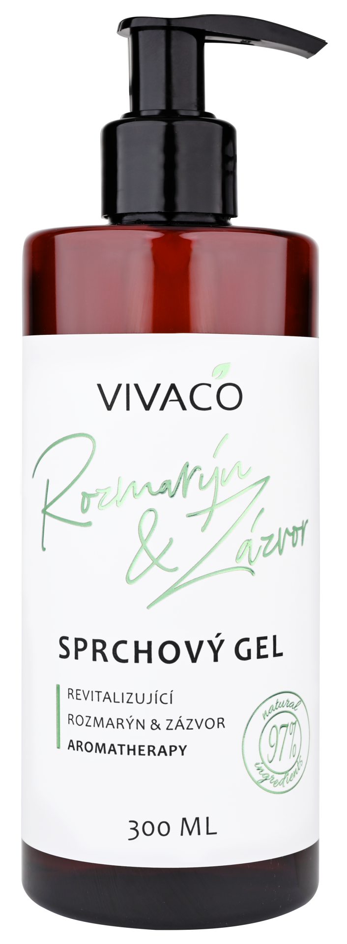 VIVACO Rozmarýn a Zázvor Přírodní sprchový gel 300 ml