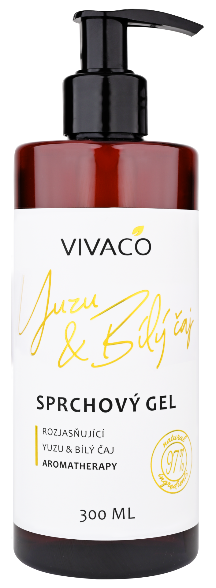 Fotografie VIVACO Yuzu a Bílý čaj Přírodní sprchový gel 300 ml