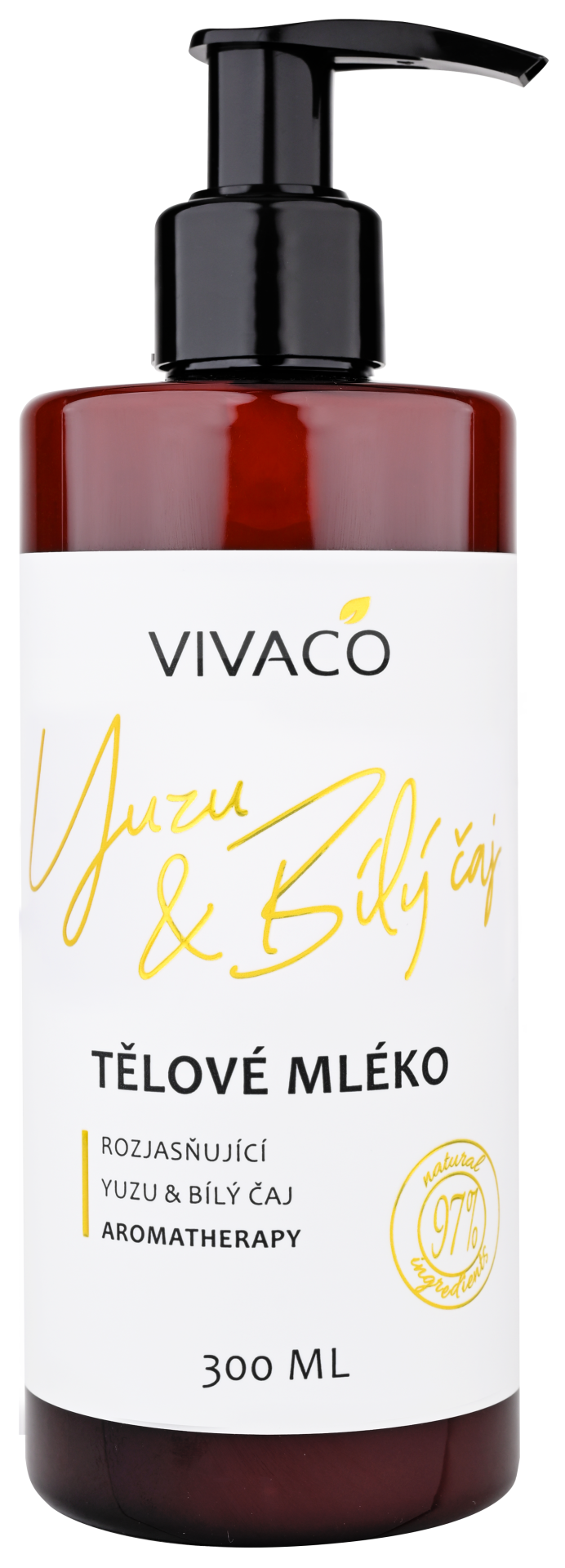 Fotografie VIVACO Yuzu a Bílý čaj Přírodní tělové mléko 300 ml