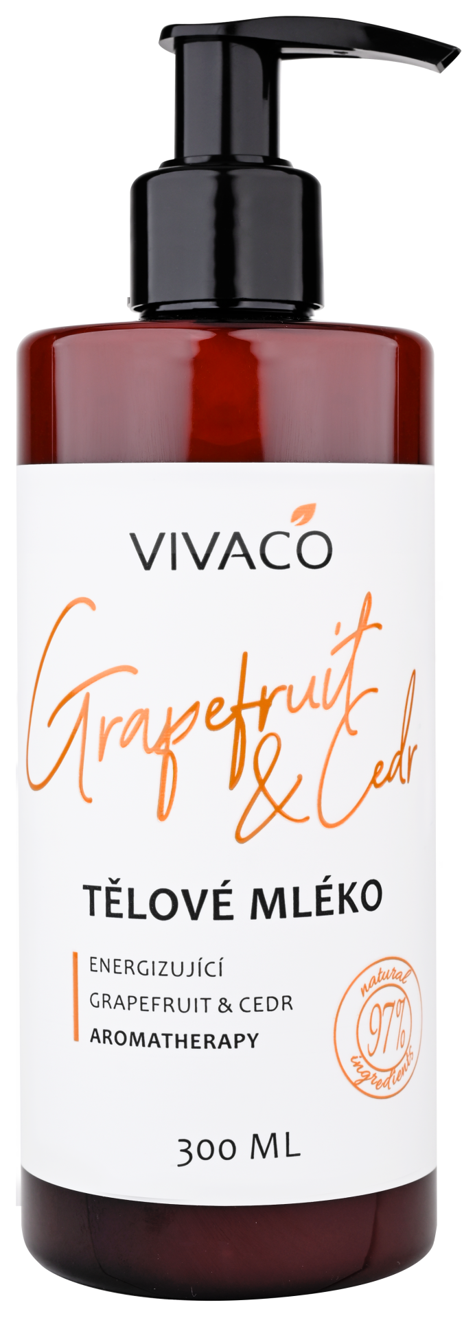 Fotografie VIVACO Grapefruit a Cedr Přírodní tělové mléko 300 ml