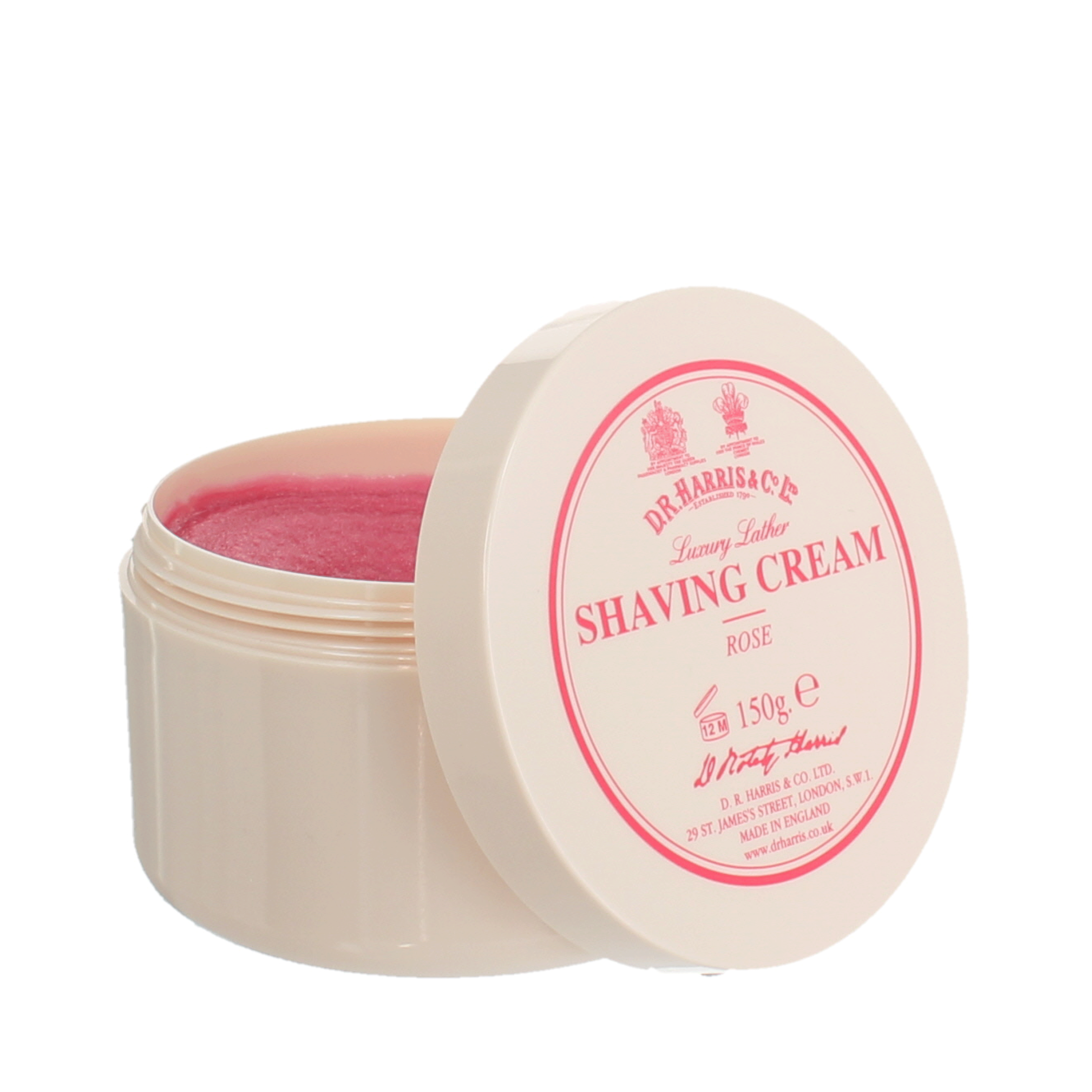 Fotografie D.R. HARRIS Krém na holení Rose 150 g