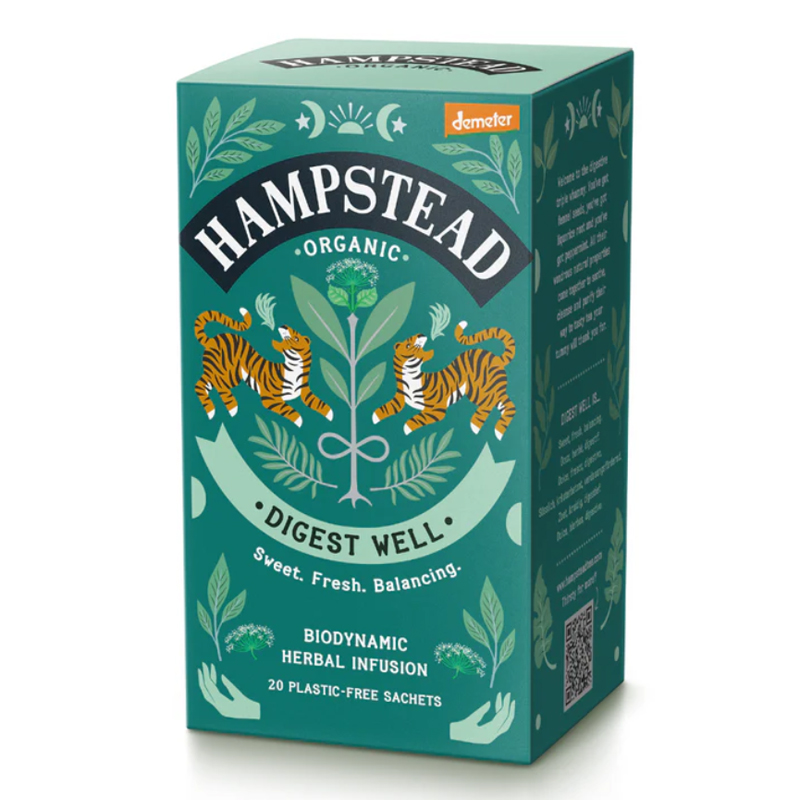 HAMPSTEAD TEA BIO bylinný čaj na podporu trávení 20 sáčků