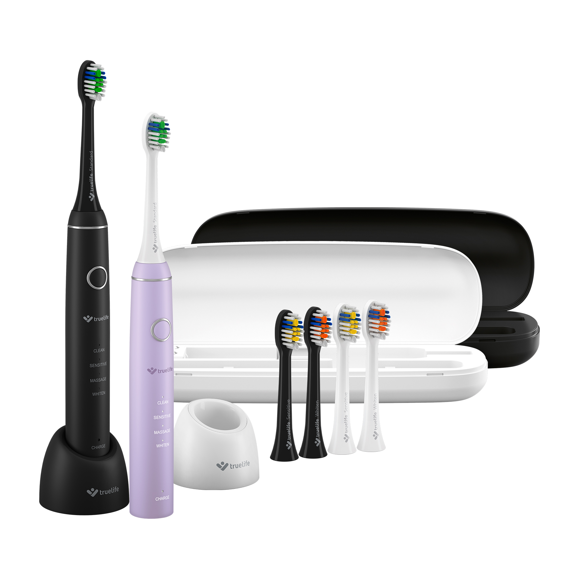 TRUELIFE SonicBrush Compact Duo Black / Lavender 2 ks