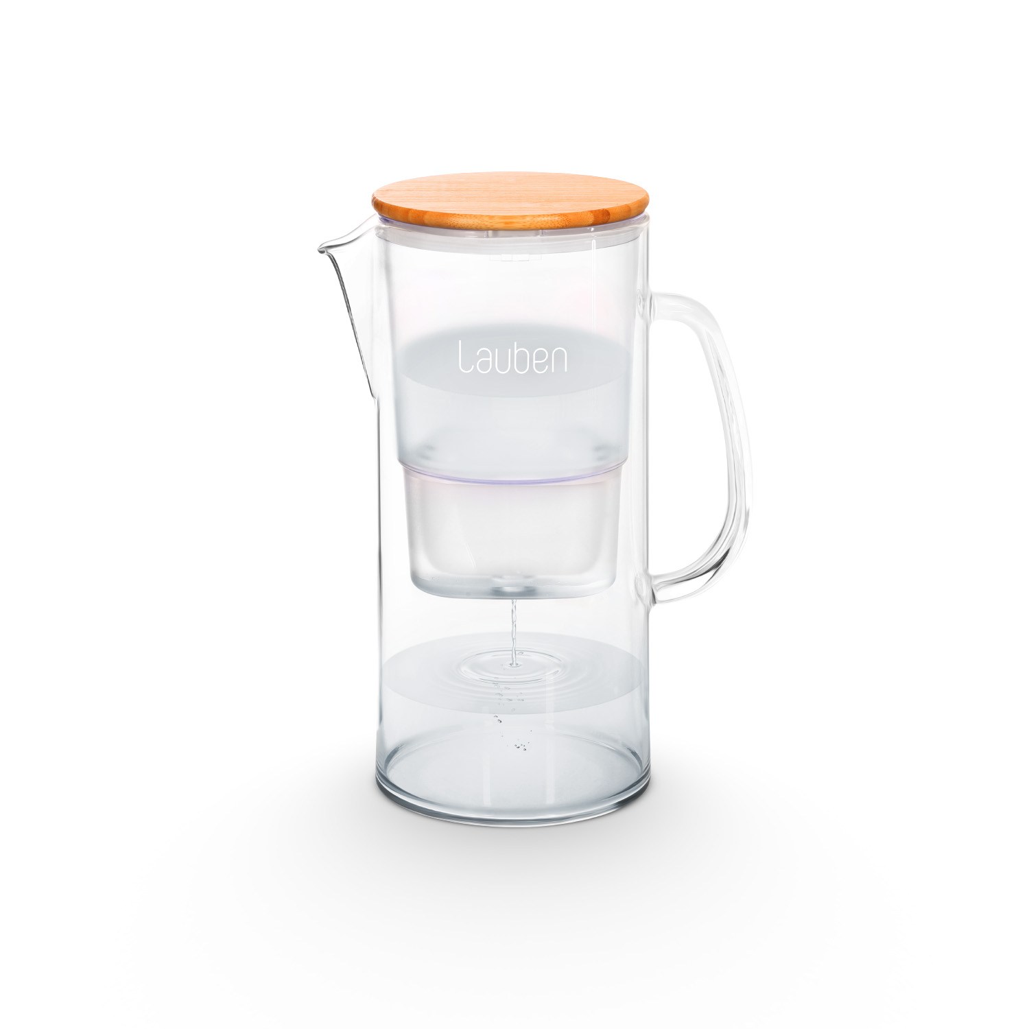 LAUBEN Glass Water Filter Jug 25GW