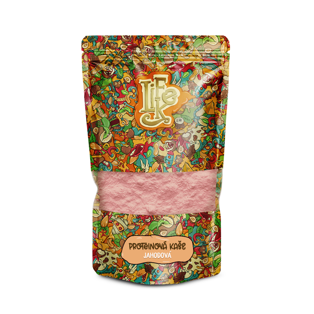 LIFELIKE Proteinová kaše - Jahoda 400 g