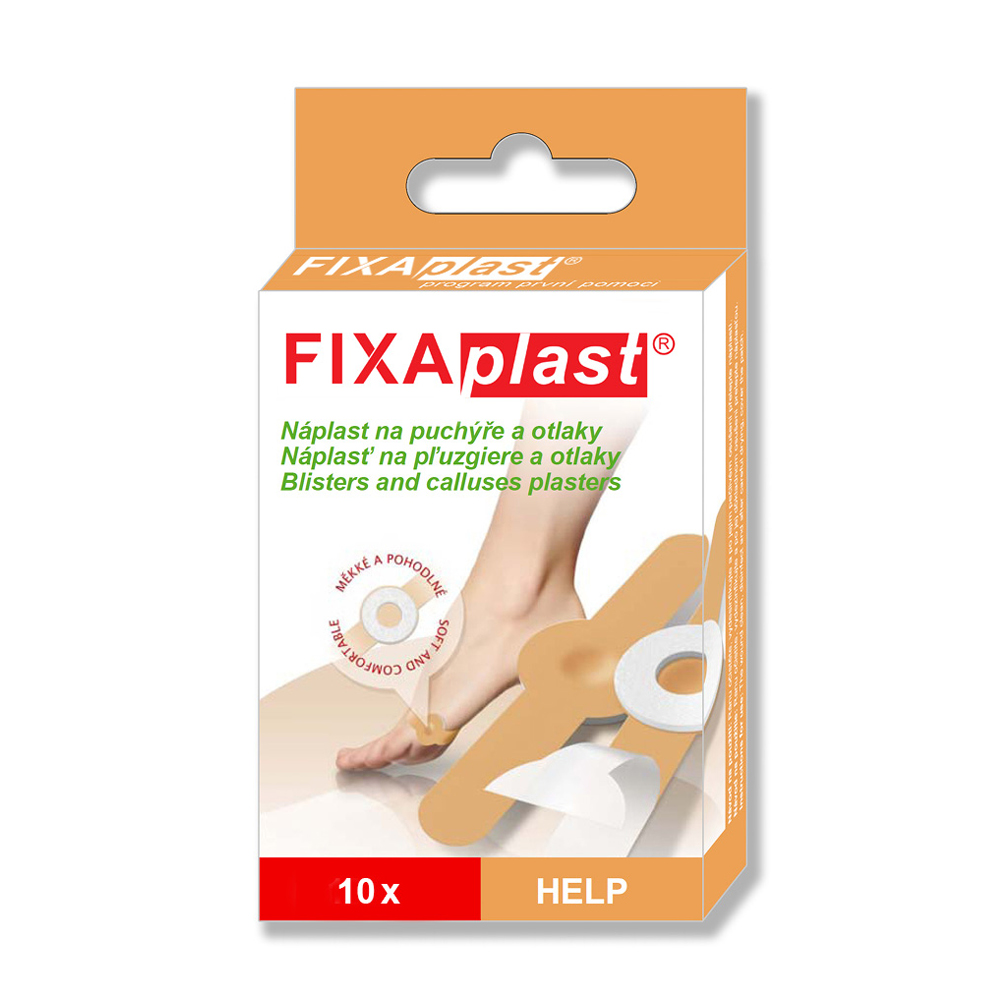 Fotografie Fixaplast Náplast na puchýře a otlaky 10 kusů 10 ks