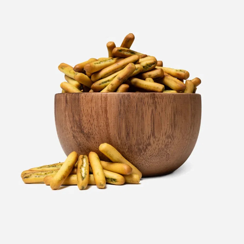 GRIZLY Mini Grissini bazalka a česnek 250 g
