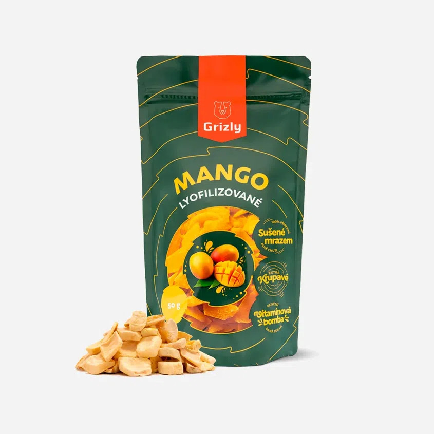 Fotografie GRIZLY Mango lyofilizované 50 g