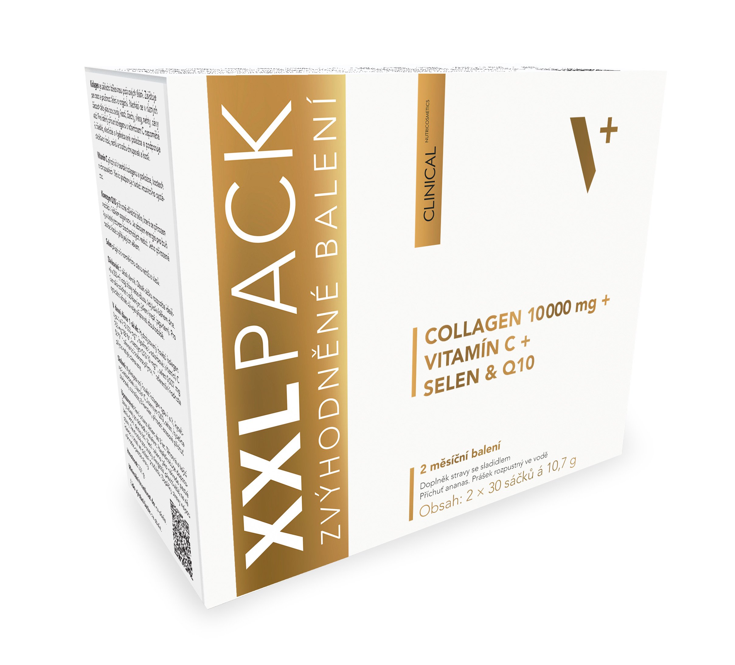 CLINICAL Collagen+Vit.C+selen&Q10 ANANAS 60 x 10.7 g