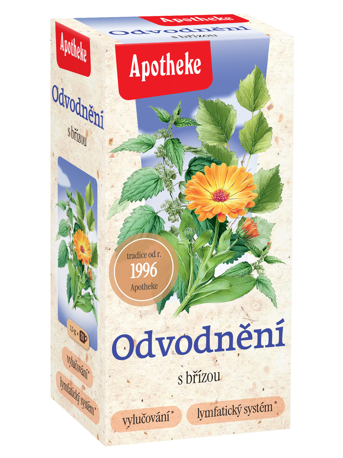Apotheke Čaj na odvodnění 20 x 1.5 g