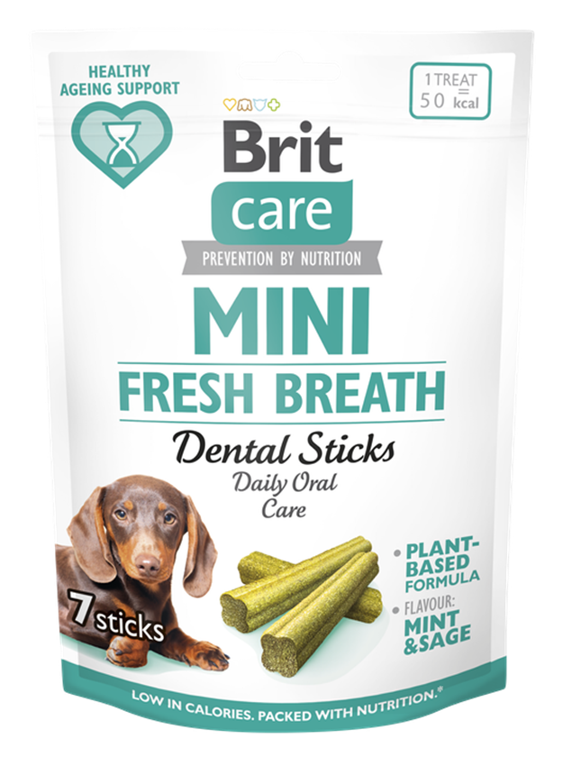 BRIT Care Dog Mini treats FRESH BREATH 120 g