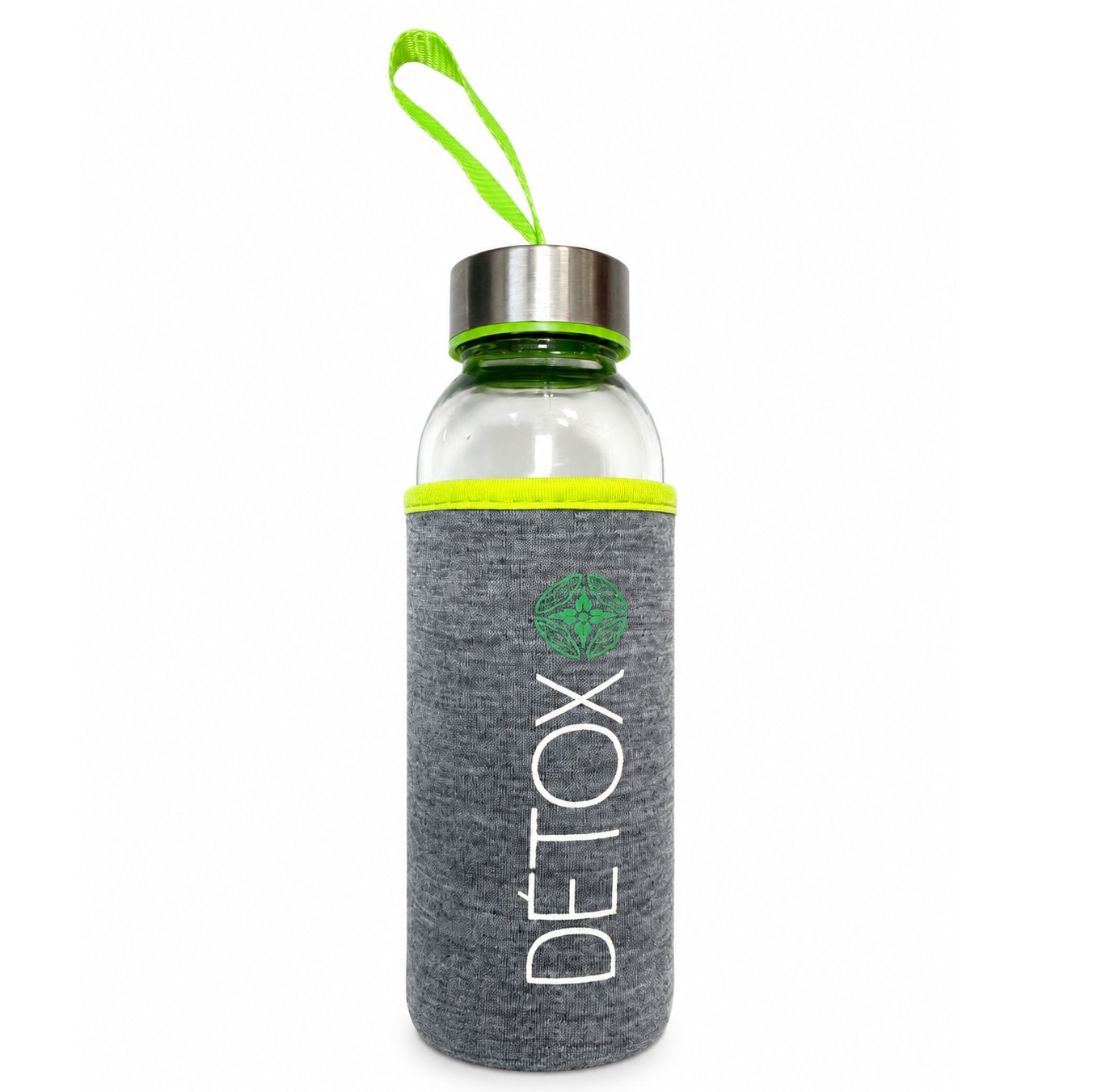 IGOTREND Skleněná láhev + neoprénový obal DETOX (mix barev) 0.3 l