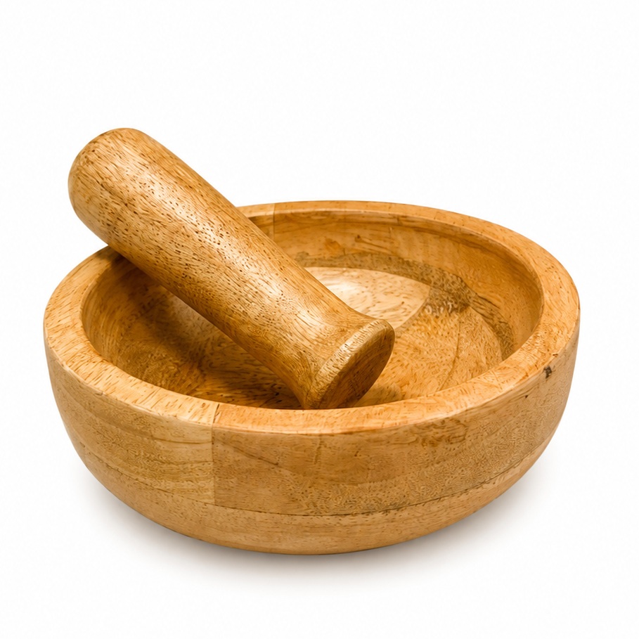 IGOTREND Dřevěný hmoždíř 15 x 4,5 cm (mangové dřevo)