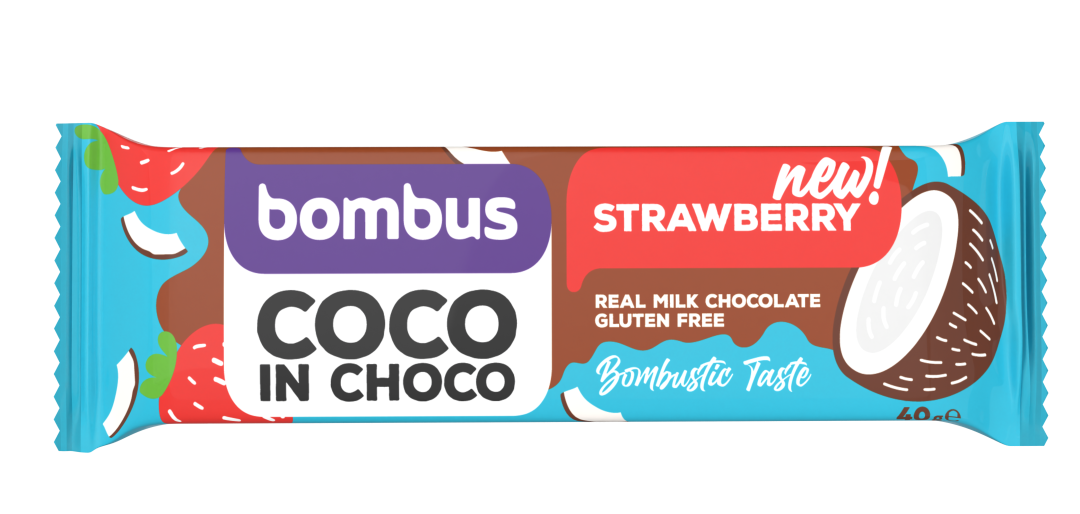 BOMBUS COCO IN CHOCO STRAWBERRY 40 g