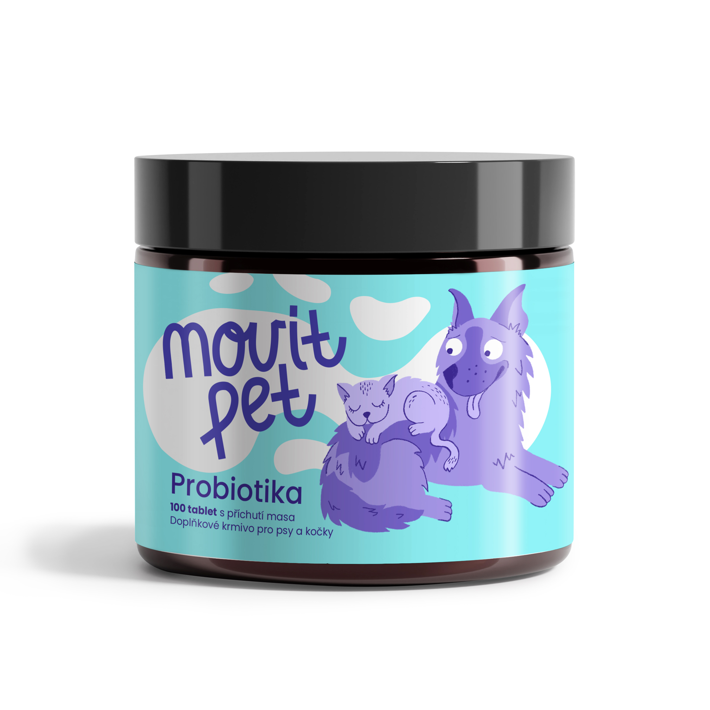 Fotografie MOVIT ENERGY MOVit PET Probiotika pro psy a kočky s příchutí masa 100 tablet
