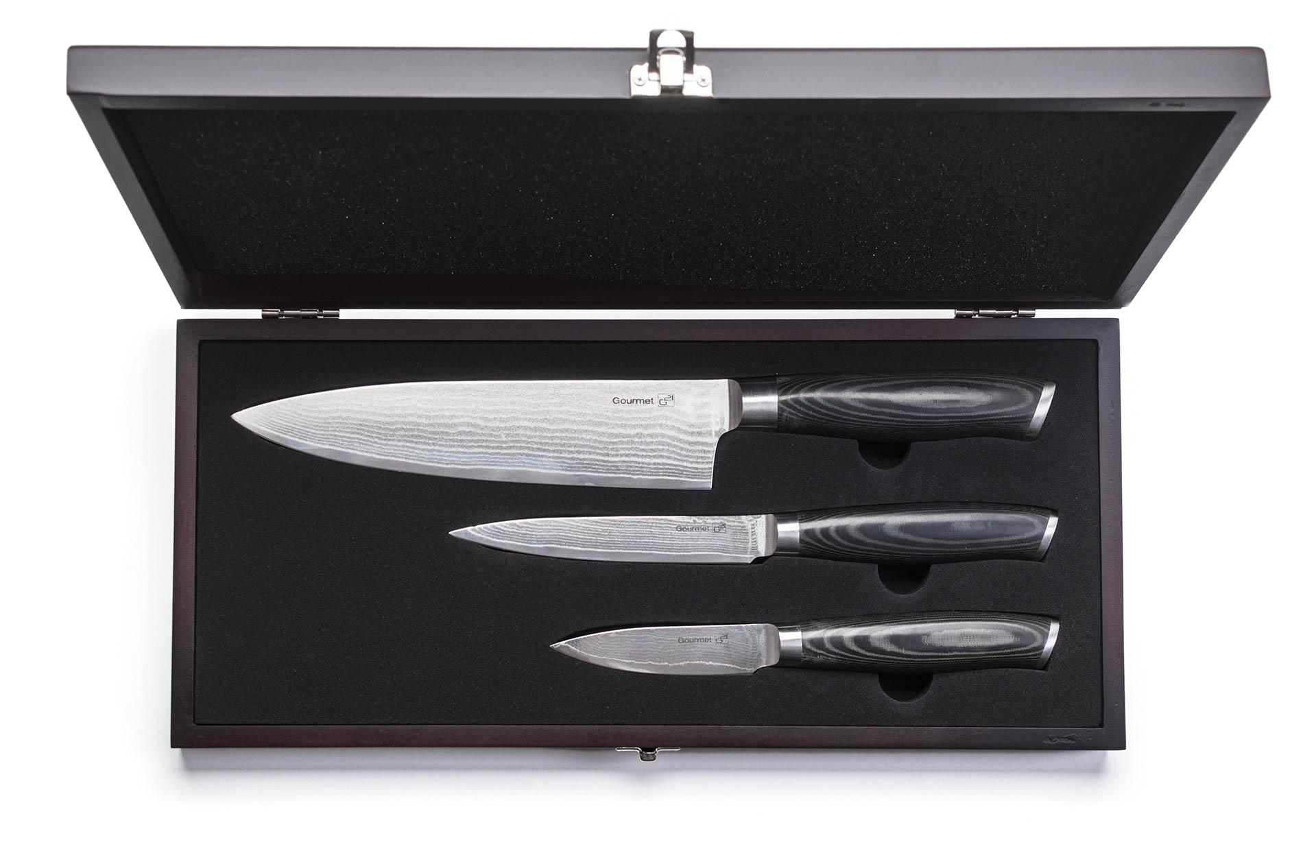 Fotografie G21 Sada Damaškových nožů Gourmet small box 3 ks