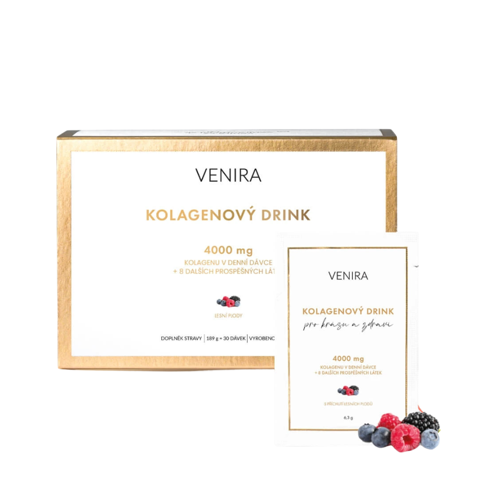 Venira kolagenový drink pro vlasy, nehty a pleť lesní plody 30 x 6.3 g