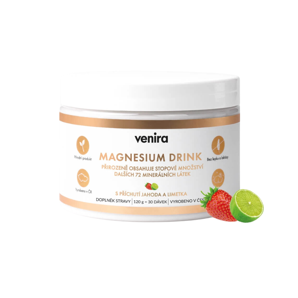 Venira Magnesium drink jahoda+limetka 120 g