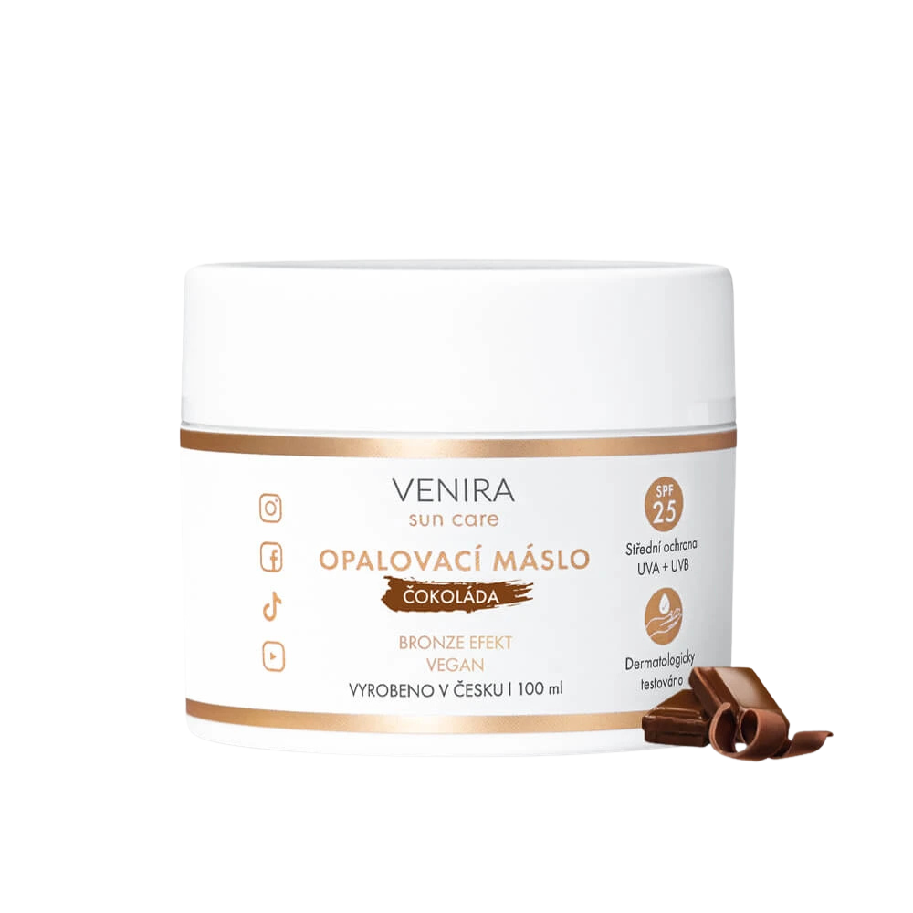 VENIRA Opalovací máslo bronze čokoláda SPF25 100 ml