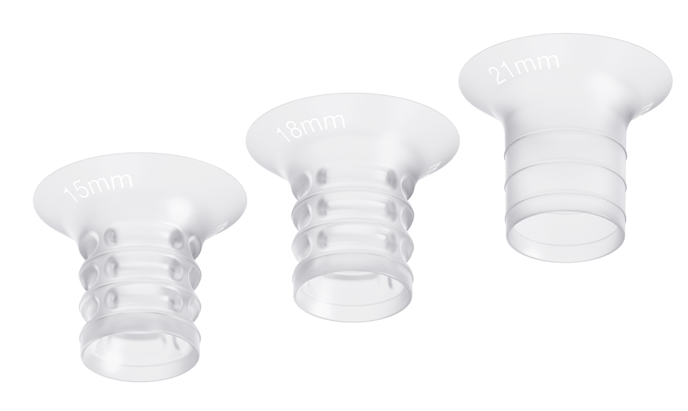 MEDELA Vložky do prsních nástavců silikonové (2x21mm, 2x18mm, 2x15mm) 6 ks