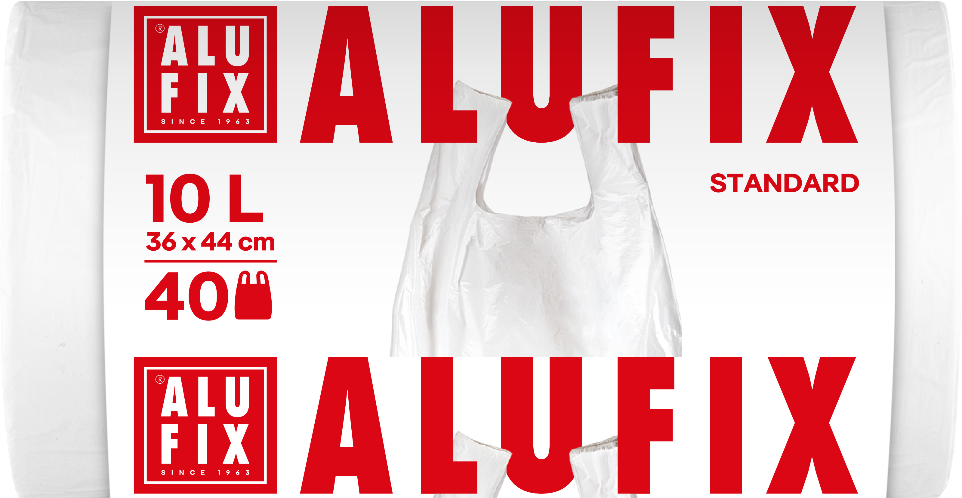 Fotografie ALUFIX Pytle na odpadky s uchy 40 x 10 l