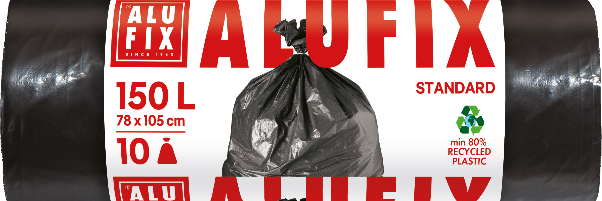 ALUFIX Vrecia na odpadky silné 10 x 150 l