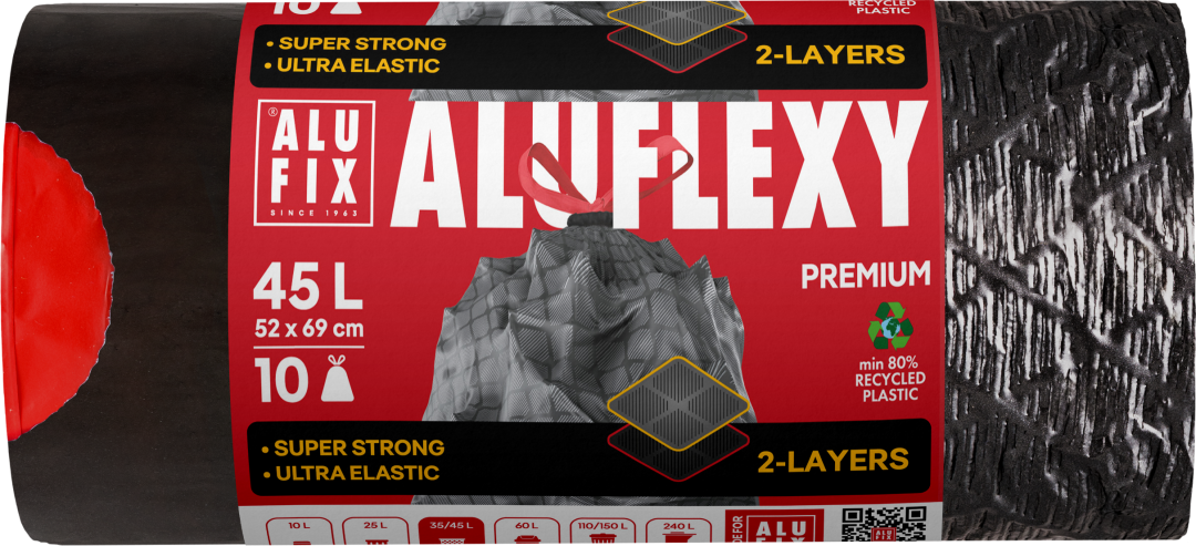 Fotografie ALUFIX Premium Aluflexy černé 10 ks