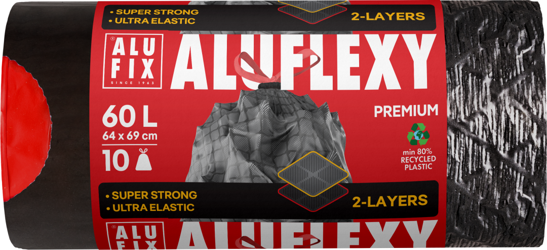 Fotografie ALUFIX Premium Aluflexy černé 10 ks
