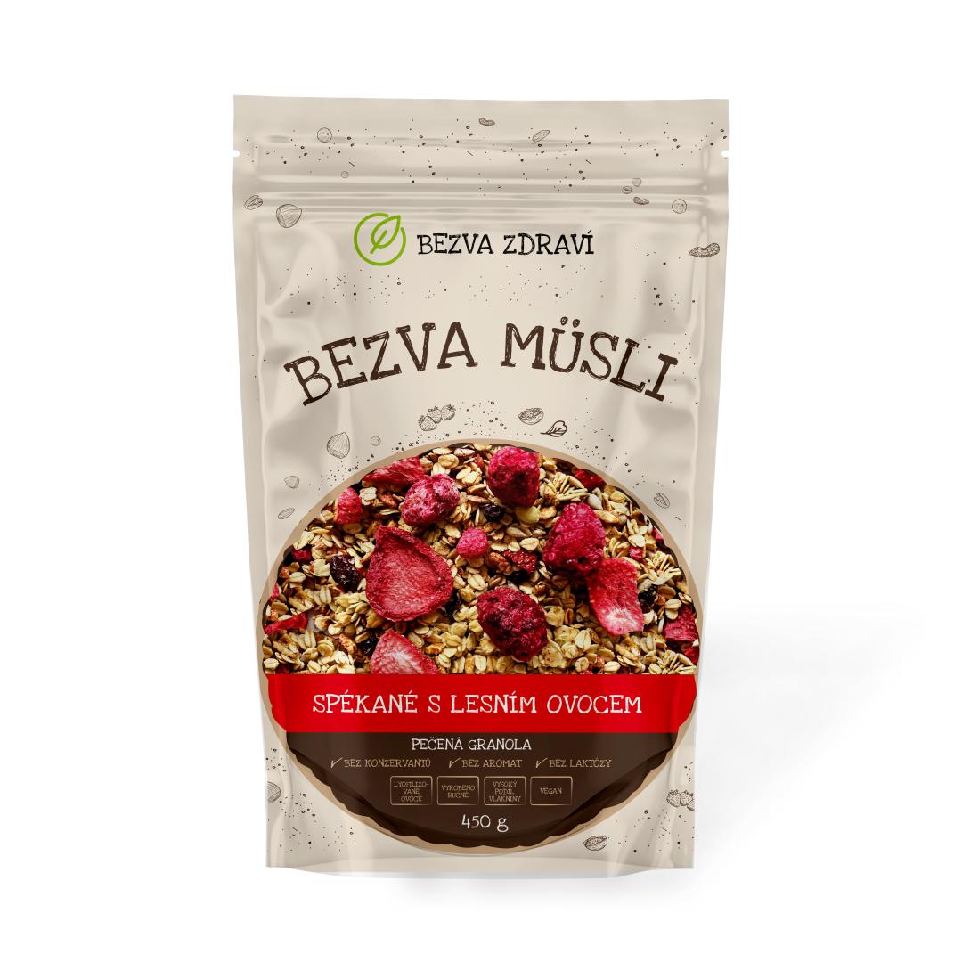 BEZVA MÜSLI Spékané s lesním ovocem 450 g