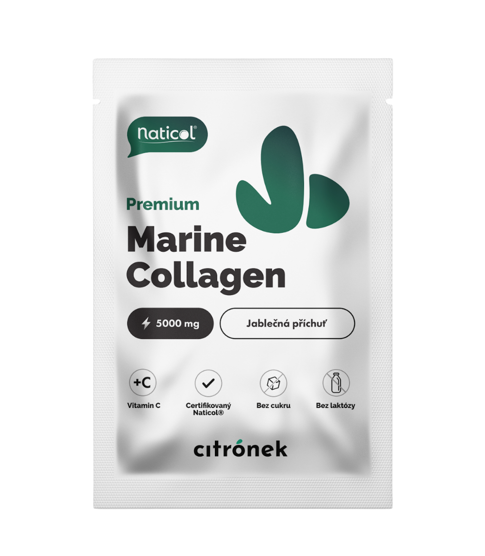 Citronek Mořský kolagen Naticol® 5000 mg - zelené jablko 1 sáček