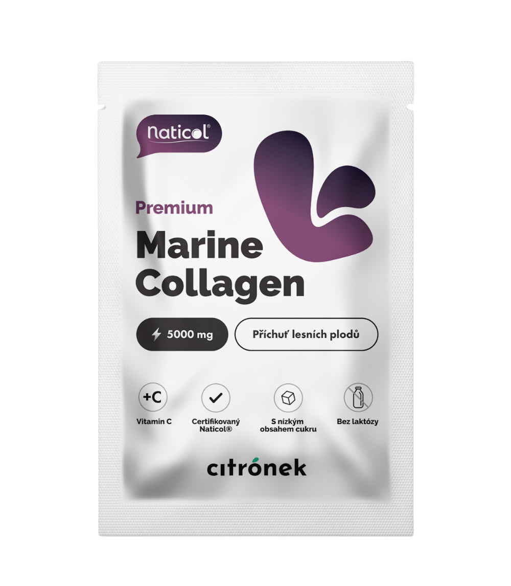 Citronek Vzoreček Mořský kolagen Naticol®, 5000 mg, lesní plody 6 g
