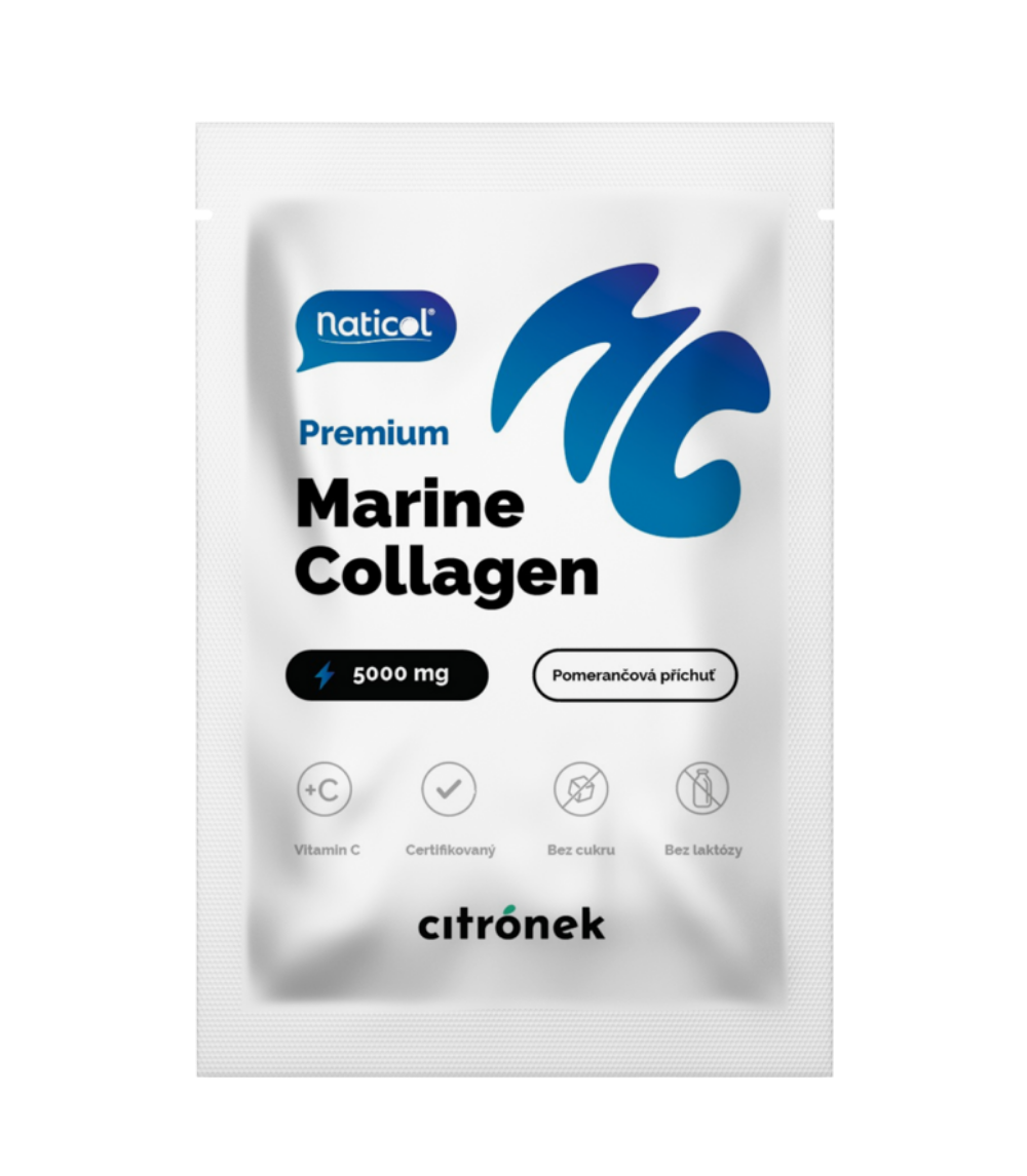 Citronek Mořský kolagen Naticol® 5000 mg - pomeranč 1 sáček