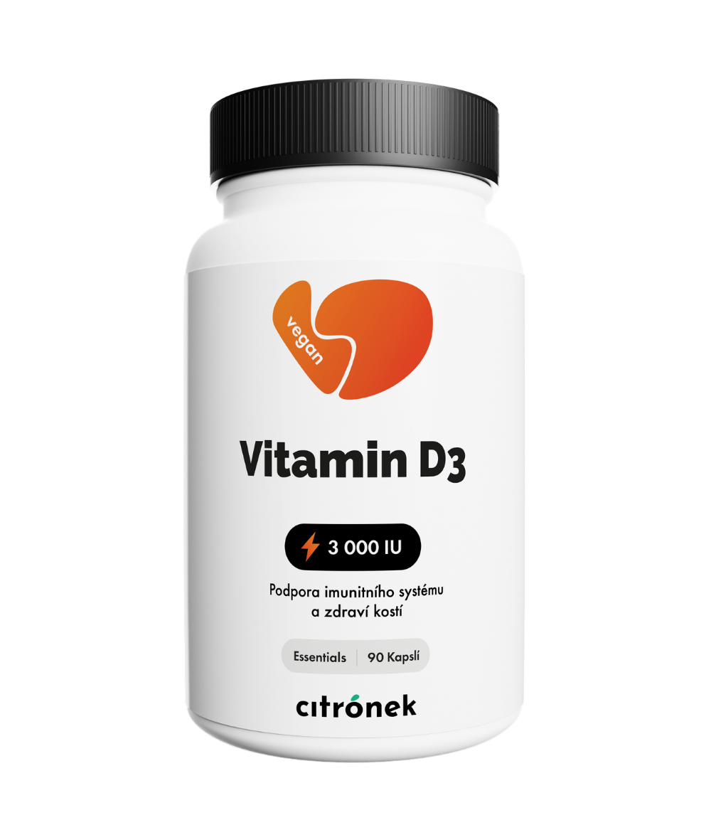 Citronek Vitamin D3 3000 IU 90 kapslí