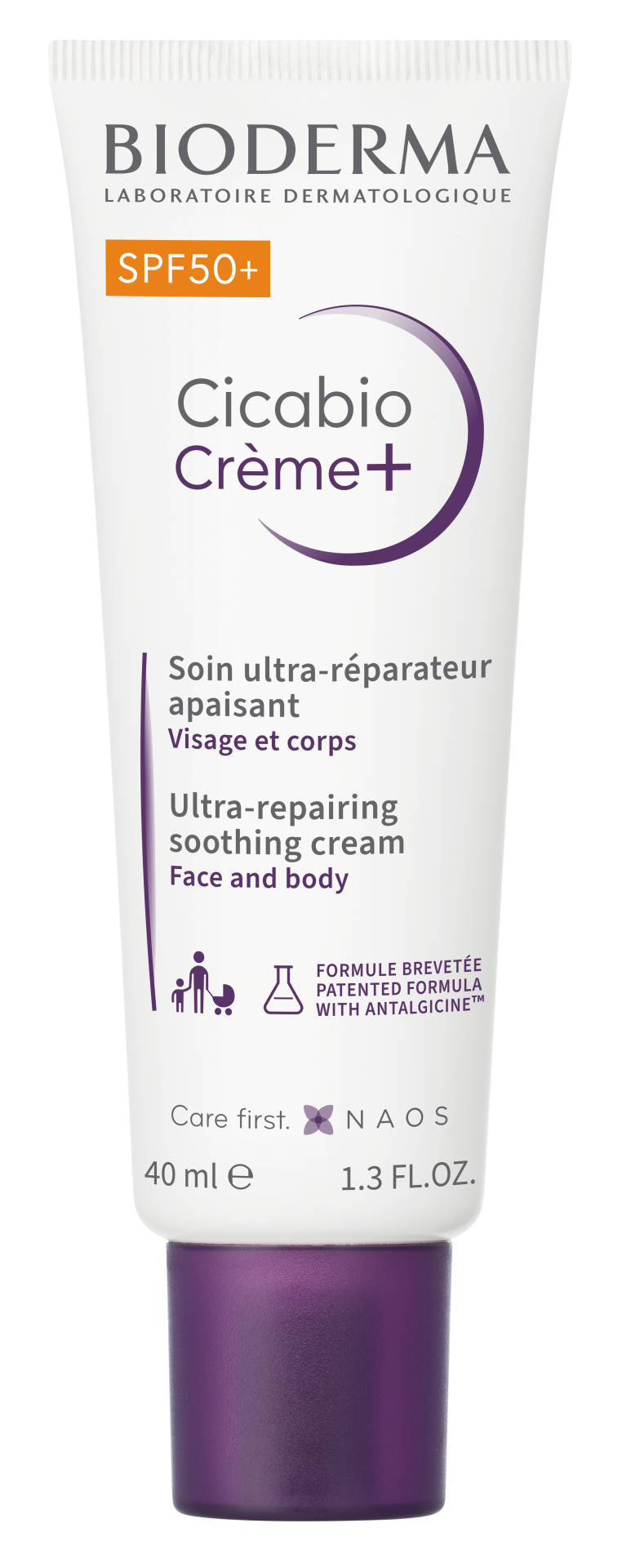 BIODERMA Cicabio Krém+ SPF 50+ upokojujúci a obnovujúci krém 40 ml kúpite na Pilulka.sk