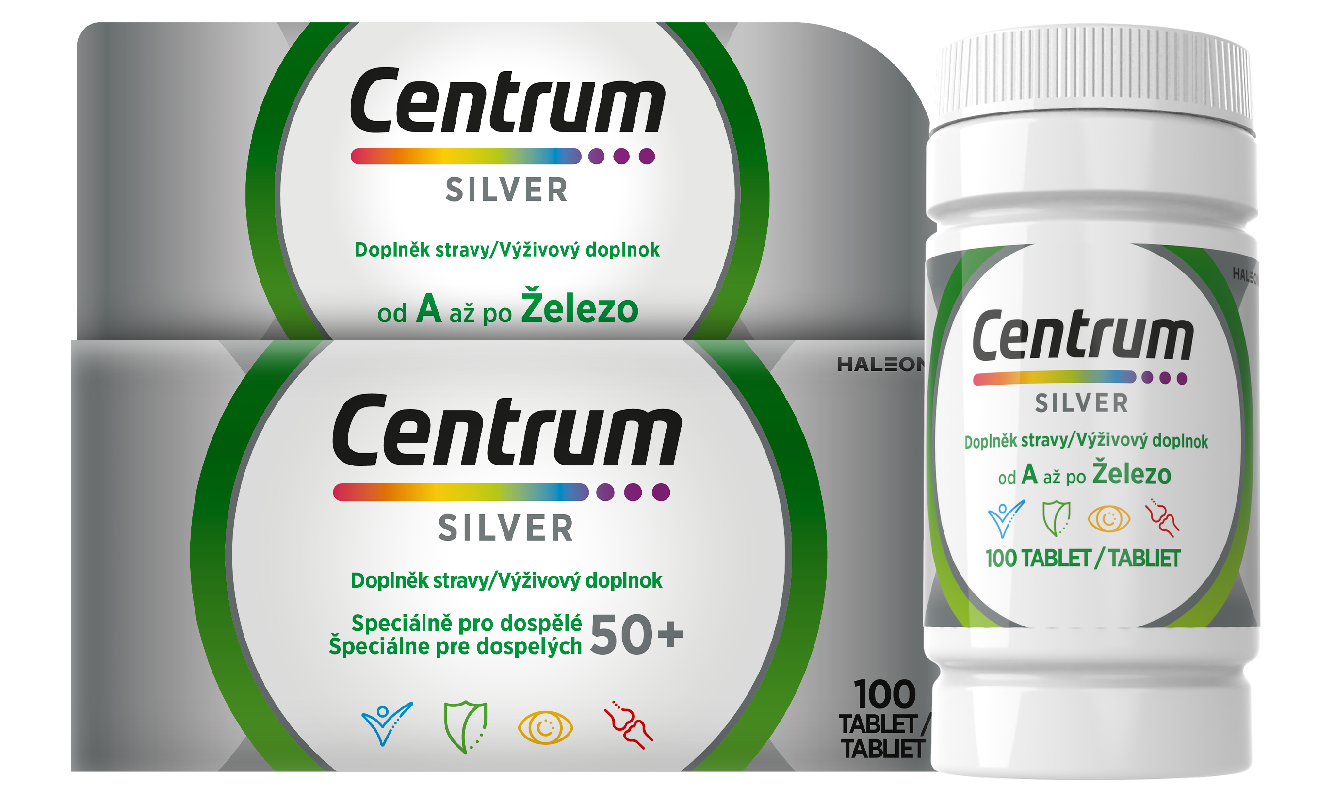 Centrum Silver multivitamín pre starších dospelých nad 50 rokov 100 tabliet kúpite na Pilulka.sk